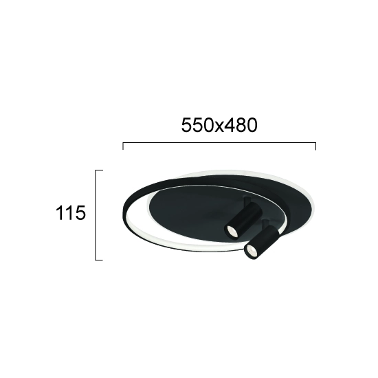 Lampa sufitowa GARBARE LNV0055624 Lunaveri