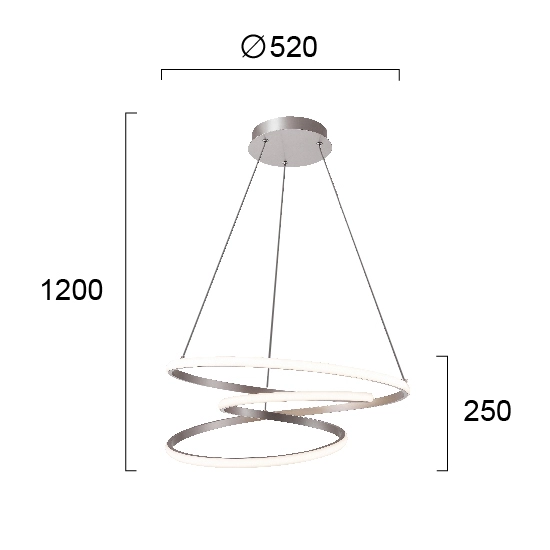 Lampa wisząca ALGHERO LNV0055724 Lunaveri