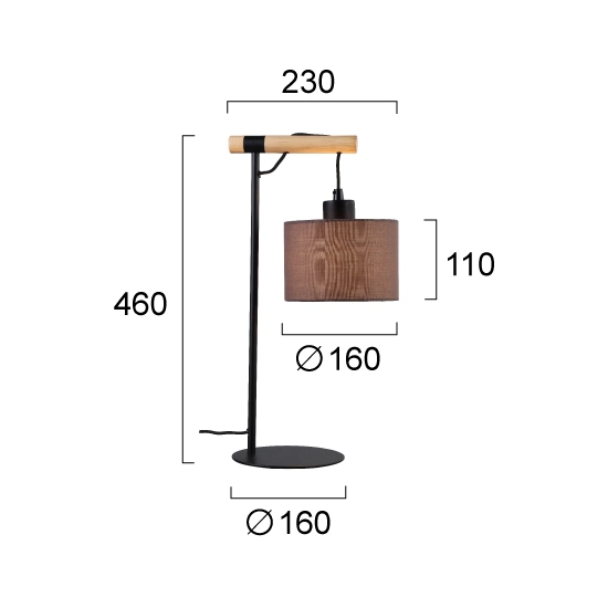 Lampa stołowa CAME LNV0057034 Lunaveri