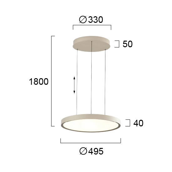 Lampa wisząca NIVES LNV0059234 Lunaveri
