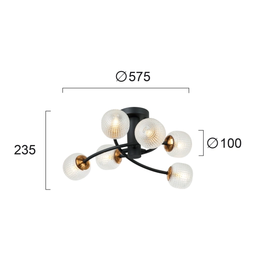 Plafon COSENZO LNV0059324 Lunaveri