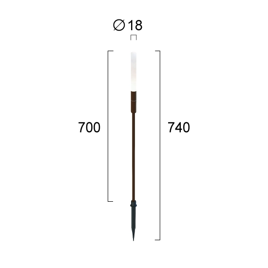 Lampa stojąca zewnętrzna ALESSI LNV0060234 Lunaveri