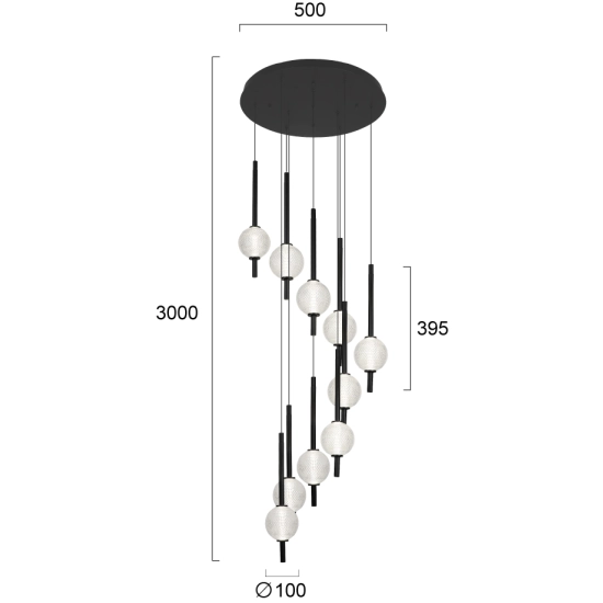 Lampa wisząca MILAZZO LNV0060334 Lunaveri