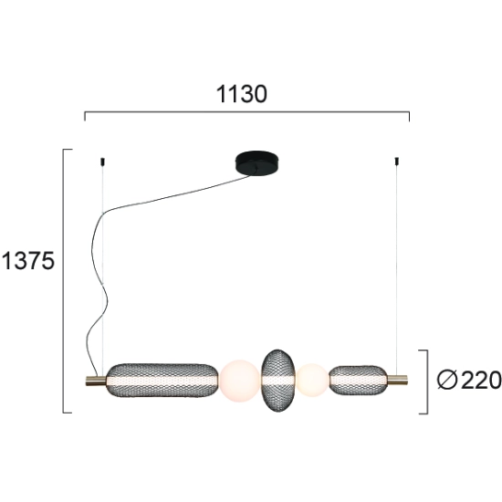 Lampa wisząca CATANIA LNV0061134 Lunaveri
