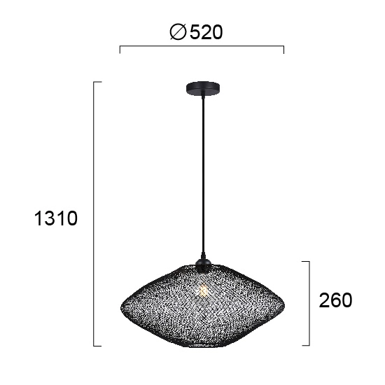 Lampa wisząca PIACERE LNV0061524 Lunaveri