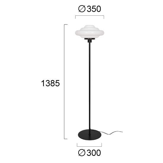 Lampa podłogowa POLI LNV0061534 Lunaveri