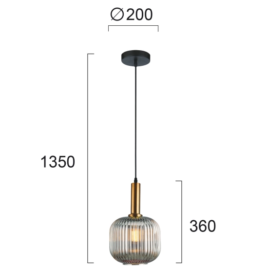 Lampa wisząca DOVERE LNV0063324 Lunaveri
