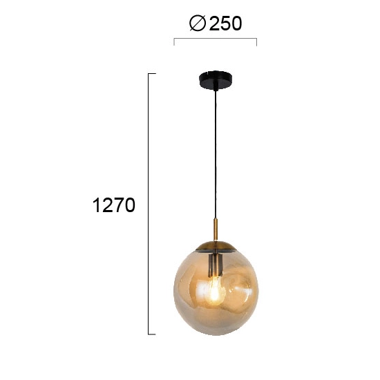 Lampa wisząca QUARZO LNV0063524 Lunaveri