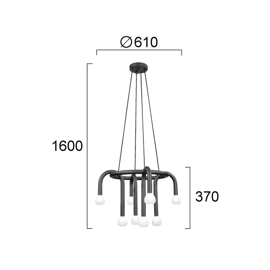 Lampa wisząca FORTE LNV0064234 Lunaveri