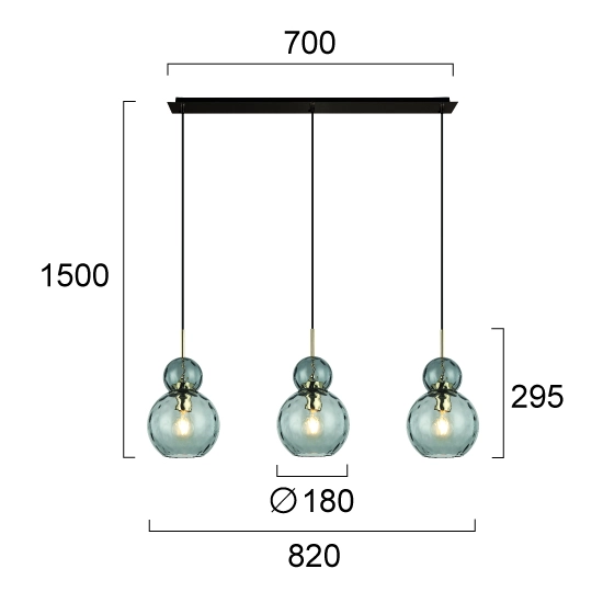 Lampa wisząca ILLARIO LNV0064924 Lunaveri