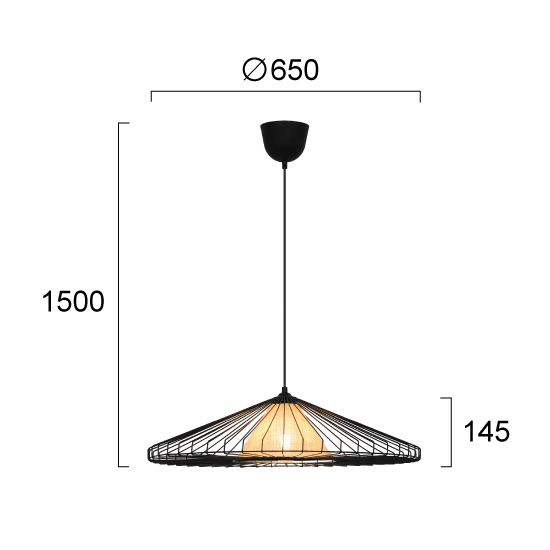 Lampa wisząca LETTO LNV0066034 Lunaveri