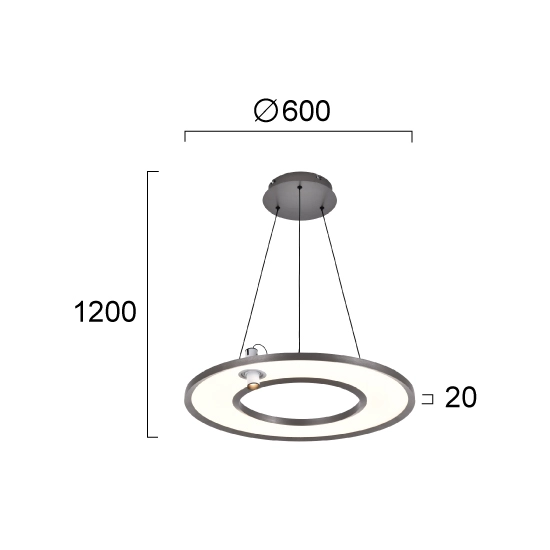 Lampa wisząca ERICE LNV0066334 Lunaveri
