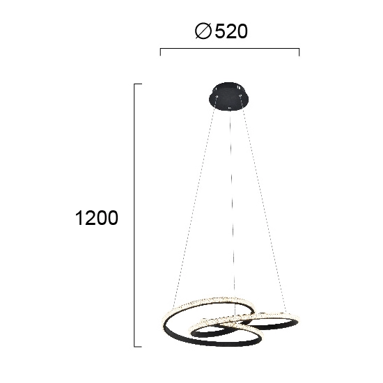 Lampa wisząca RAGUSA LNV0067424 Lunaveri