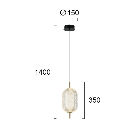 Lampa wisząca LIVENZA LNV0067924 Lunaveri