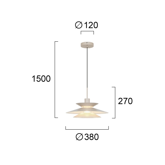 Lampa wisząca SORANO LNV0071534 Lunaveri