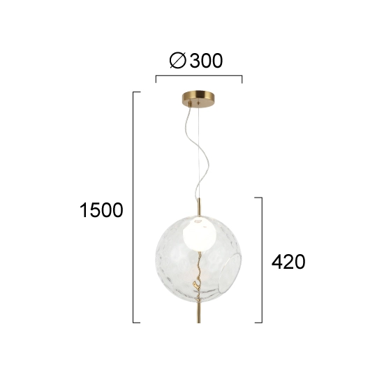 Lampa wisząca ERICANO LNV0072034 Lunaveri