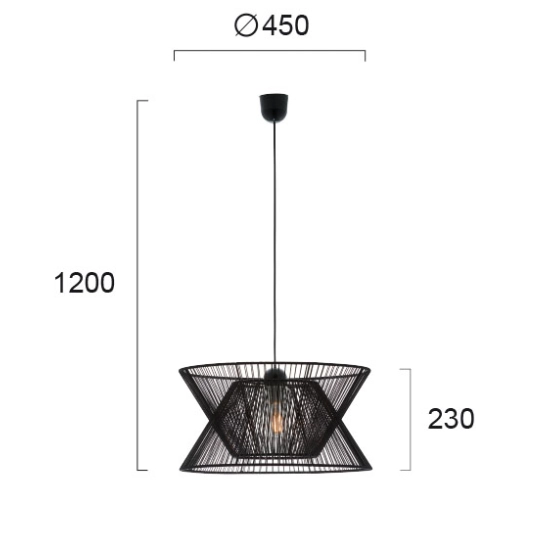 Lampa wisząca SCUOLA LNV0073024 Lunaveri