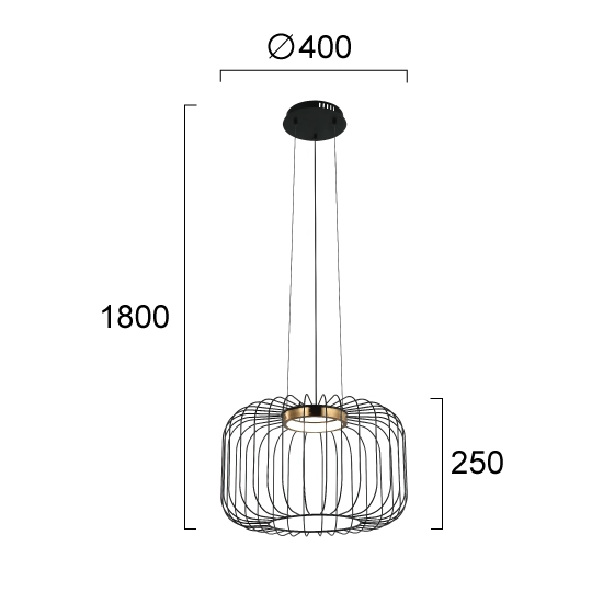 Lampa wisząca VOLTURNI LNV0073034 Lunaveri