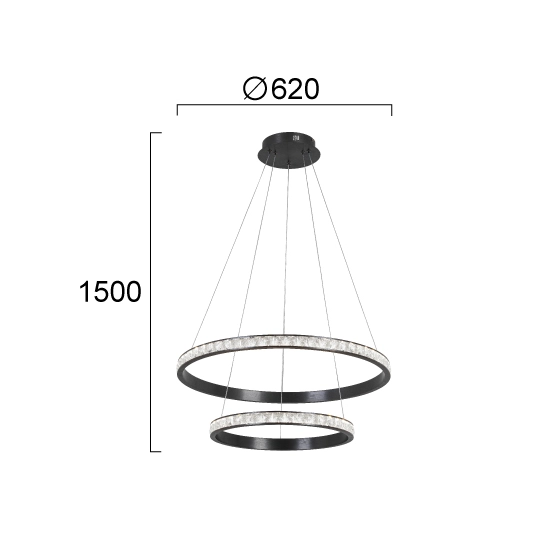 Lampa wisząca CORTINI LNV0073234 Lunaveri