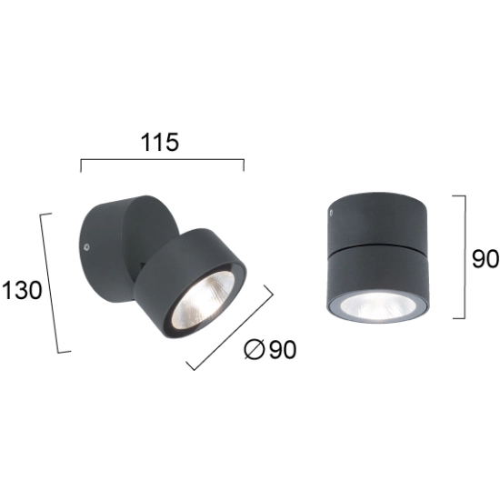 Kinkiet zewnętrzny FONTANA LNV0073334 Lunaveri