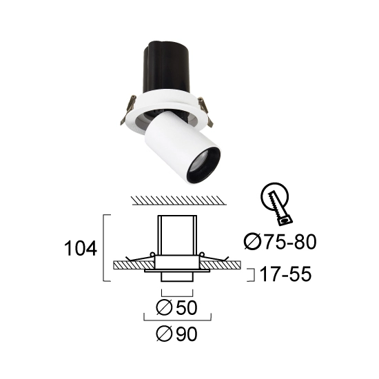 Lampa sufitowa ALFI LNV0074034 Lunaveri