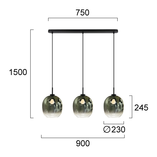Lampa wisząca MODI LNV0075434 Lunaveri