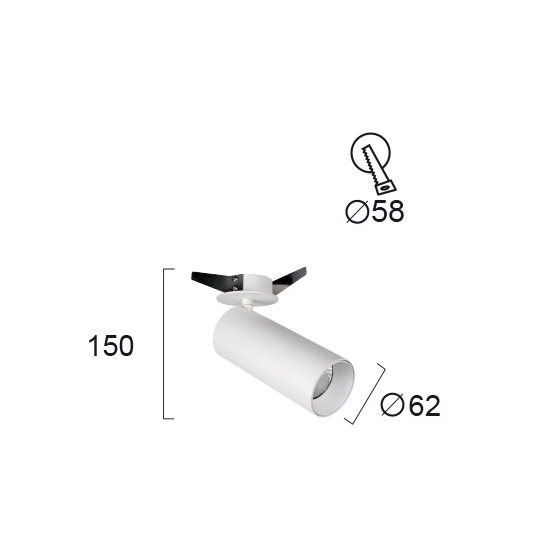 Lampa sufitowa DIAMANTE LNV0075814 Lunaveri