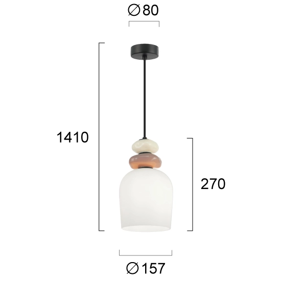 Lampa wisząca TRIESTO LNV0076434 Lunaveri