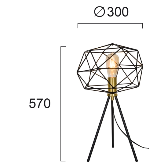 Lampa stołowa ELARZA LNV0077124 Lunaveri