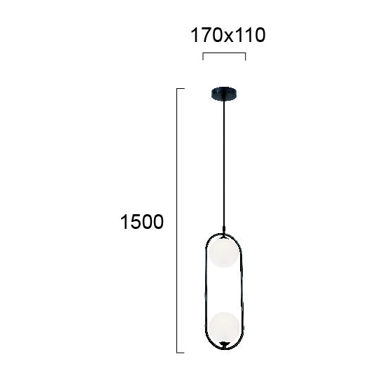 Lampa wisząca LAZZA LNV0078024 Lunaveri