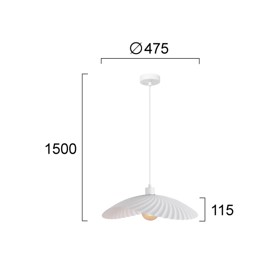Lampa wisząca ORIVIA LNV0078334 Lunaveri