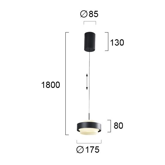 Lampa wisząca GIOIA LNV0079234 Lunaveri