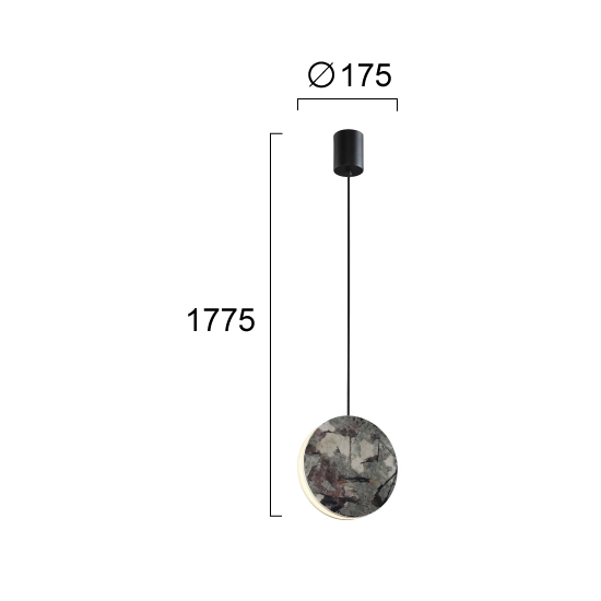 Lampa wisząca MERIGGIA LNV0080034 Lunaveri