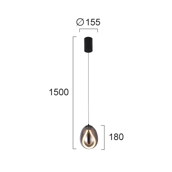 Lampa wisząca FATA LNV0081134 Lunaveri