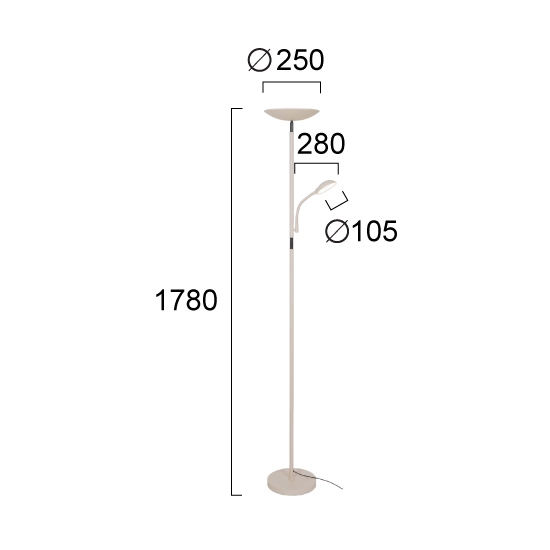 Lampa podłogowa RAMO LNV0081534 Lunaveri