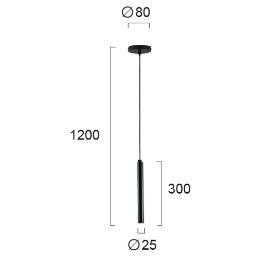 Lampa wisząca LANGHE LNV0082803 Lunaveri