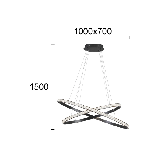 Lampa wisząca CORTINI LNV0083234 Lunaveri