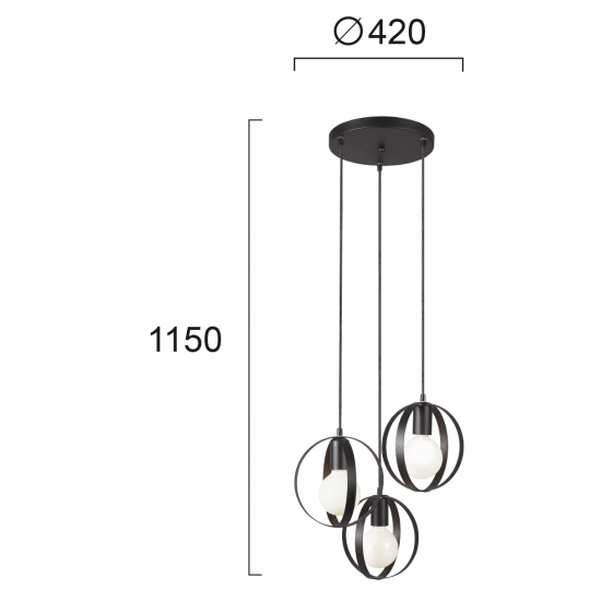Lampa wisząca PESCI LNV0083324 Lunaveri