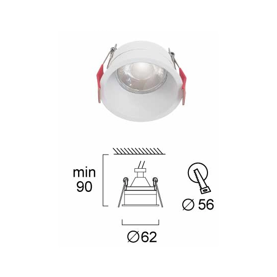 Oprawa wpuszczana PROFUMO LNV0085334 Lunaveri