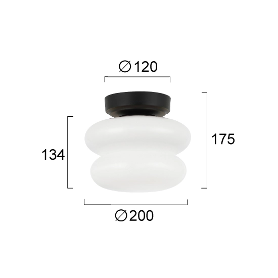 Lampa sufitowa PESA LNV0085434 Lunaveri