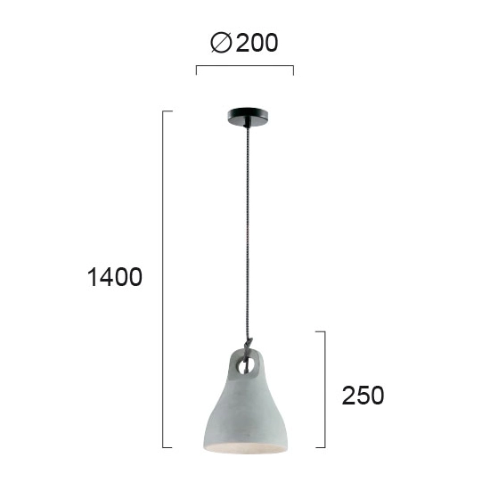 Lampa wisząca LEI LNV0086414 Lunaveri