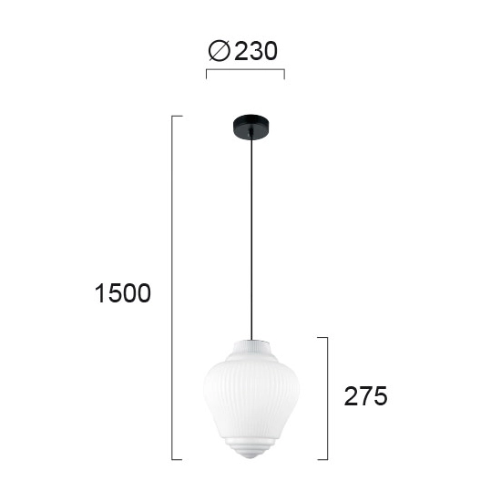 Lampa wisząca LETTERA LNV0087814 Lunaveri