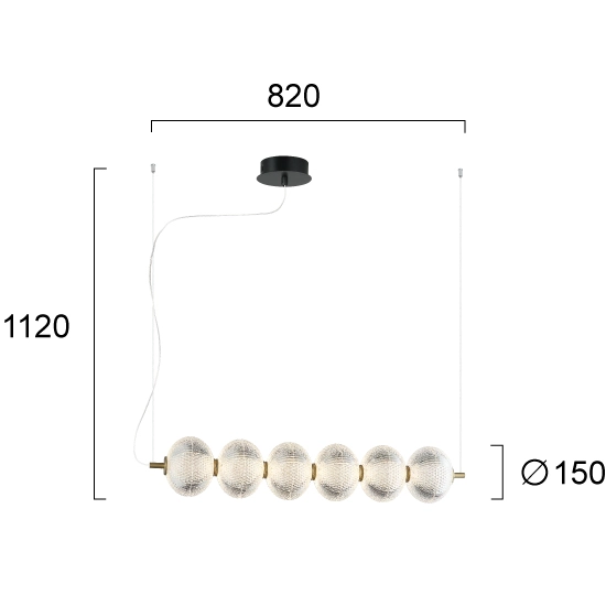 Lampa wisząca LIVENZA LNV0087924 Lunaveri
