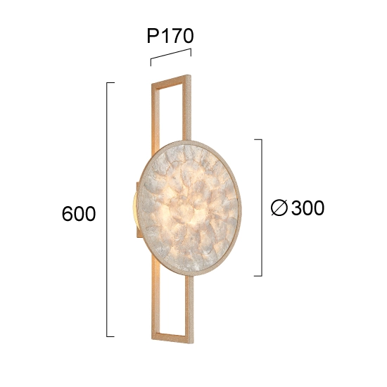 Kinkiet SECCHIA LNV0089334 Lunaveri