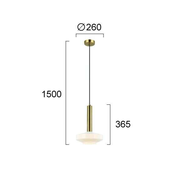 Lampa wisząca VIMINI LNV0090134 Lunaveri