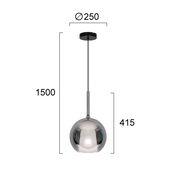Lampa wisząca PIAVE LNV0090534 Lunaveri