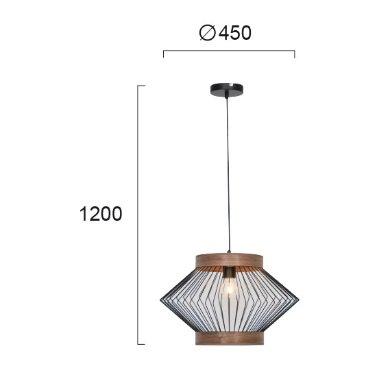 Lampa wisząca MILIA LNV0091124 Lunaveri