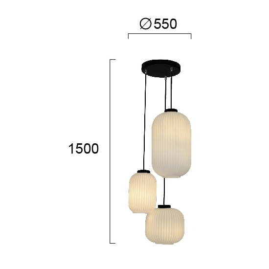 Lampa wisząca SENTE LNV0097524 Lunaveri