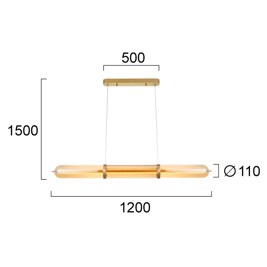 Lampa wisząca NACERA LNV0098334 Lunaveri