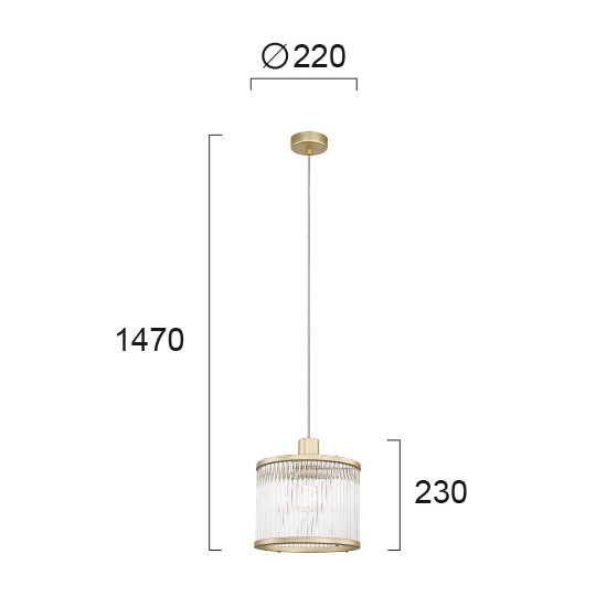 Lampa wisząca BRINDI LNV0098524 Lunaveri